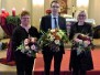 Verabschiedung von Volker Nöll als Leiter des CVJM-Posaunenchores Setzen und Begrüßung der beiden neuen Chorleiterinnen am 12.12.2021 in der Talkirche  