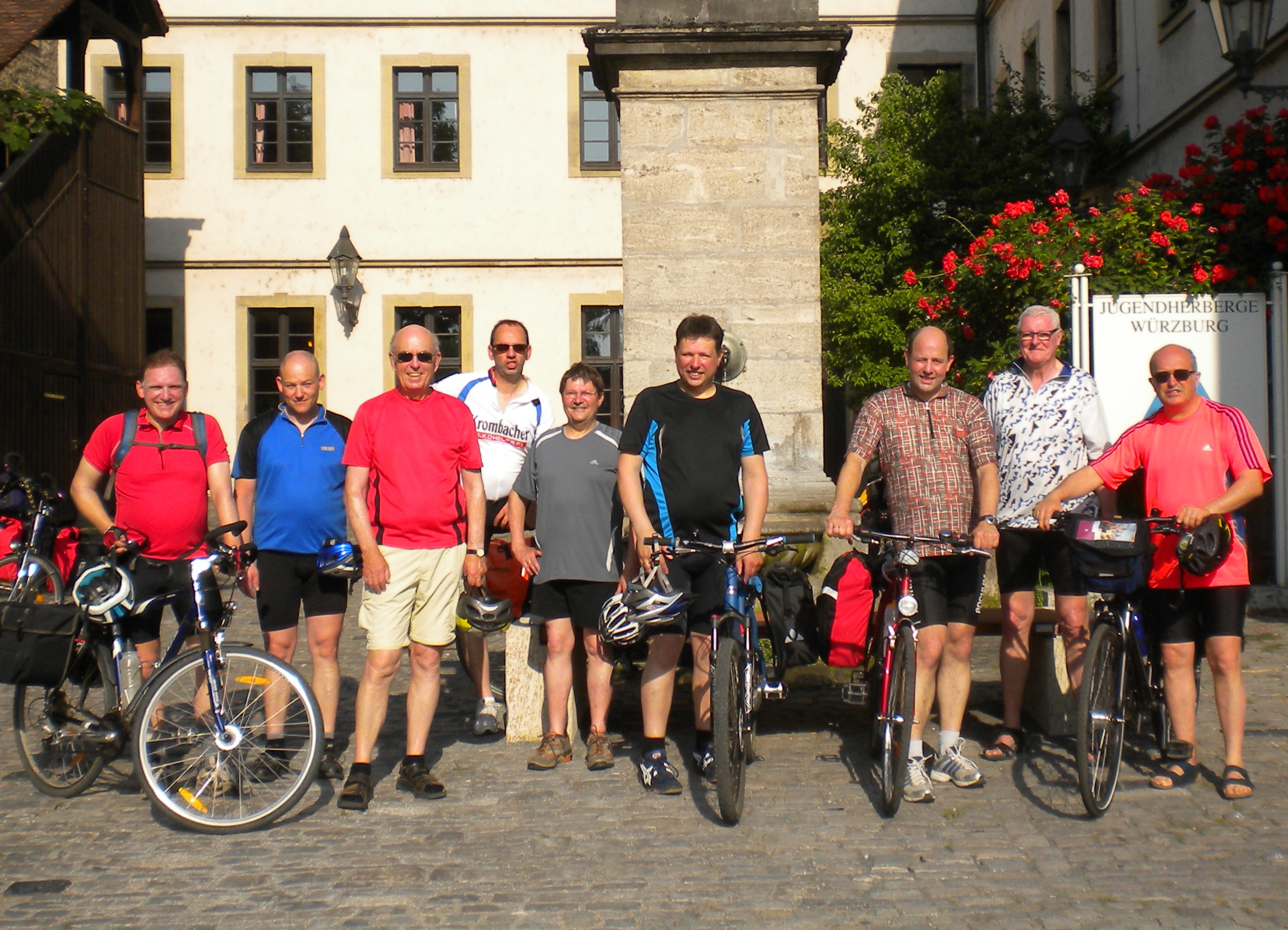 Gruppenbild Männerradtour 2013