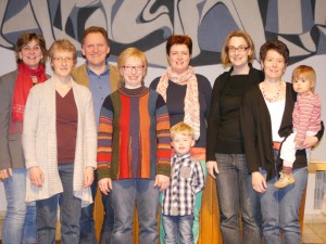Charlotte Boes, Jessica Jung, Frank Boes, Alexandra Kotthaus, Diana Kolb, Dagmar Schäfers, Simone Neuser (v.li.)
