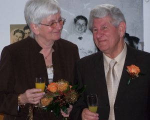 Helga und Albert Fricke bei ihrer Goldenen Hochzeit im Jahr 2008